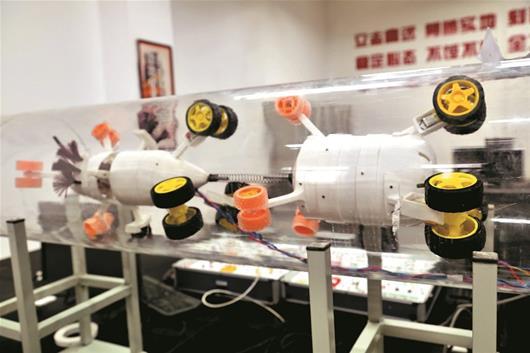 武汉一高校学生发明“管道清洗机器人”获2项国家专利